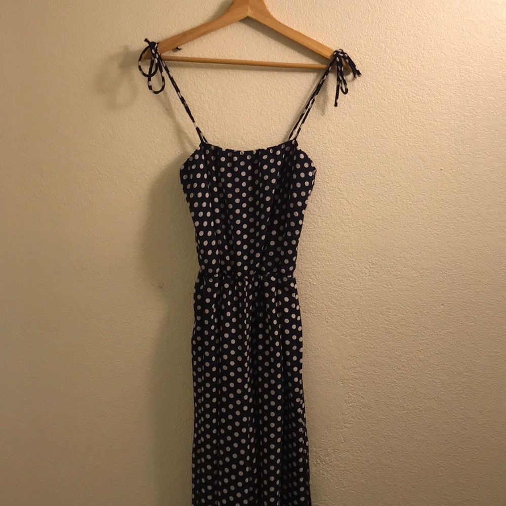 Blue Polka Dot Jumpsuit